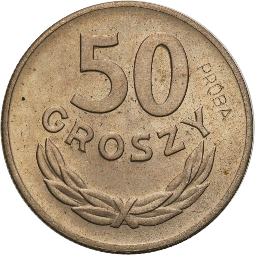 PRL. Próba CuNi 50 groszy 1949